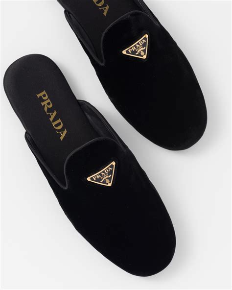 prada metallic leather slipper|prada slippers for women.